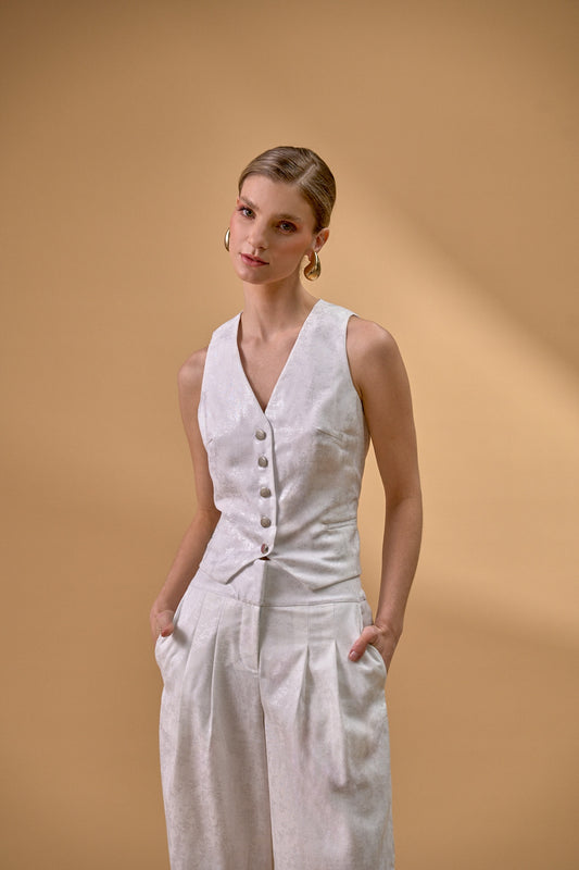 Hali vest (gold/beige)