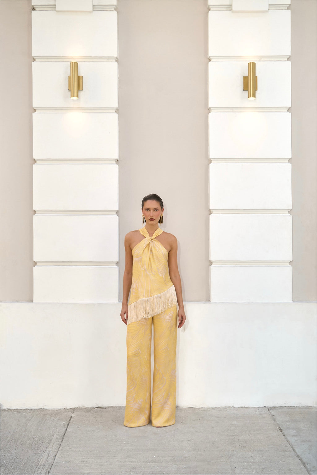 Almendra Blouse in Butter Botanical Print — Casa Botanica, Tinta Latina