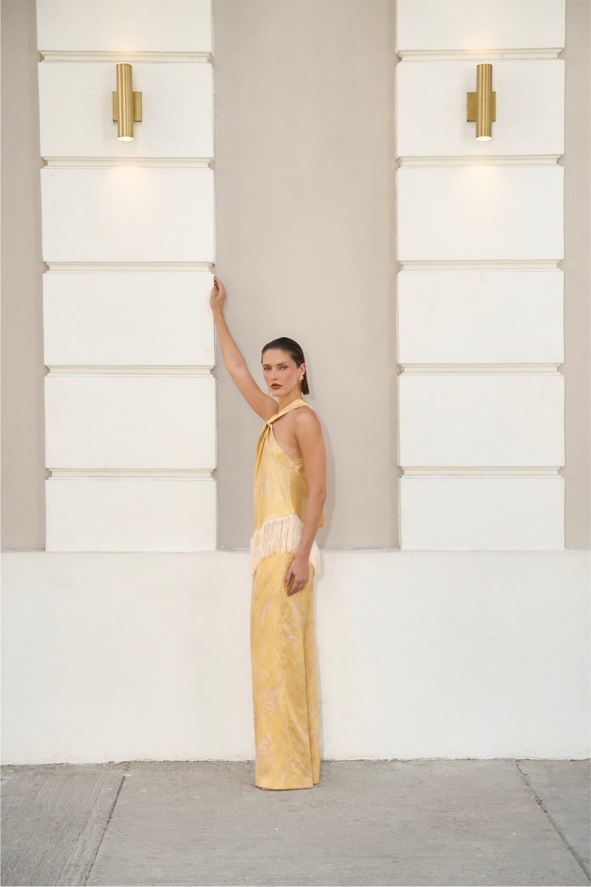 Almendra Blouse in Butter Botanical Print — Casa Botanica, Tinta Latina
