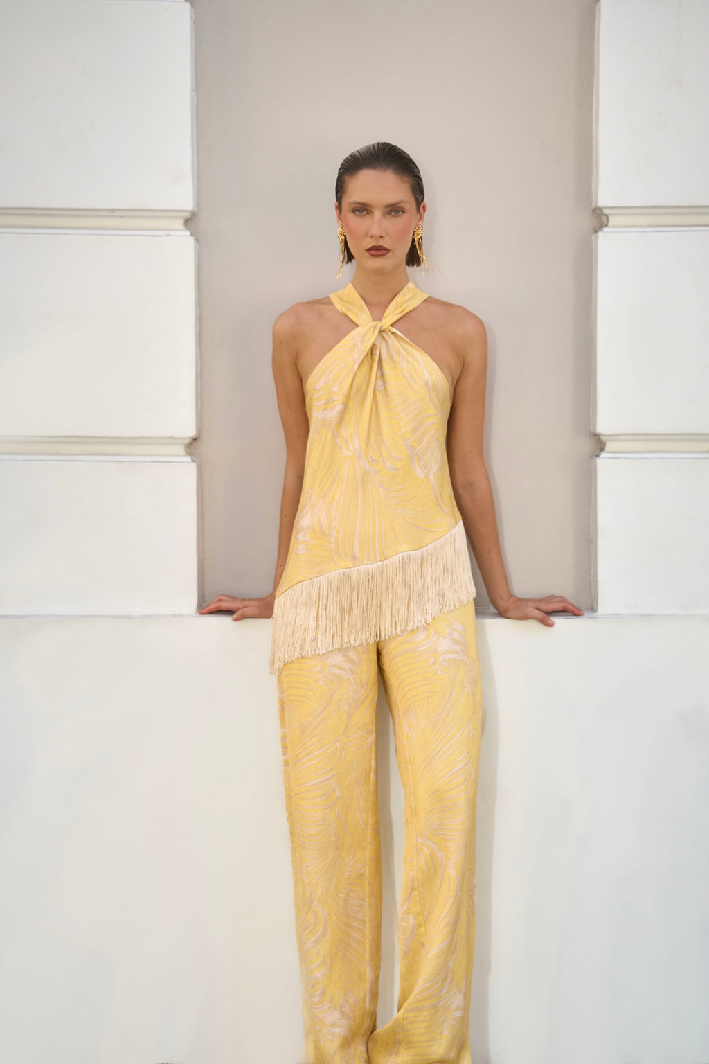Almendra Blouse in Butter Botanical Print — Casa Botanica, Tinta Latina