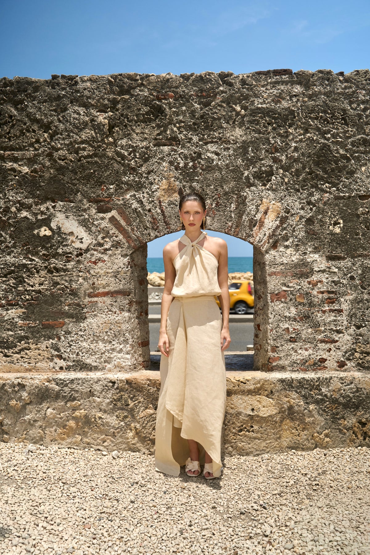 Begonia Blouse in Off White — Casa Botanica, Tinta Latina