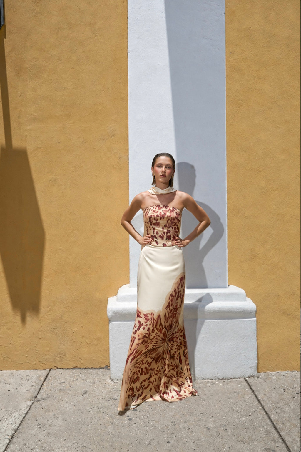 Blossom Top in Ivory Orchid Print — Casa Botanica, Tinta Latina