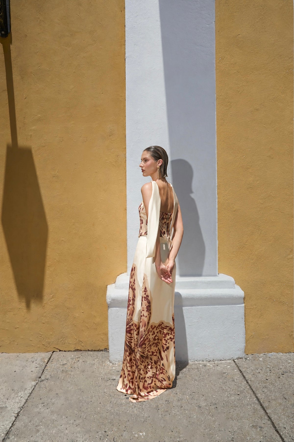 Blossom Top in Ivory Orchid Print — Casa Botanica, Tinta Latina