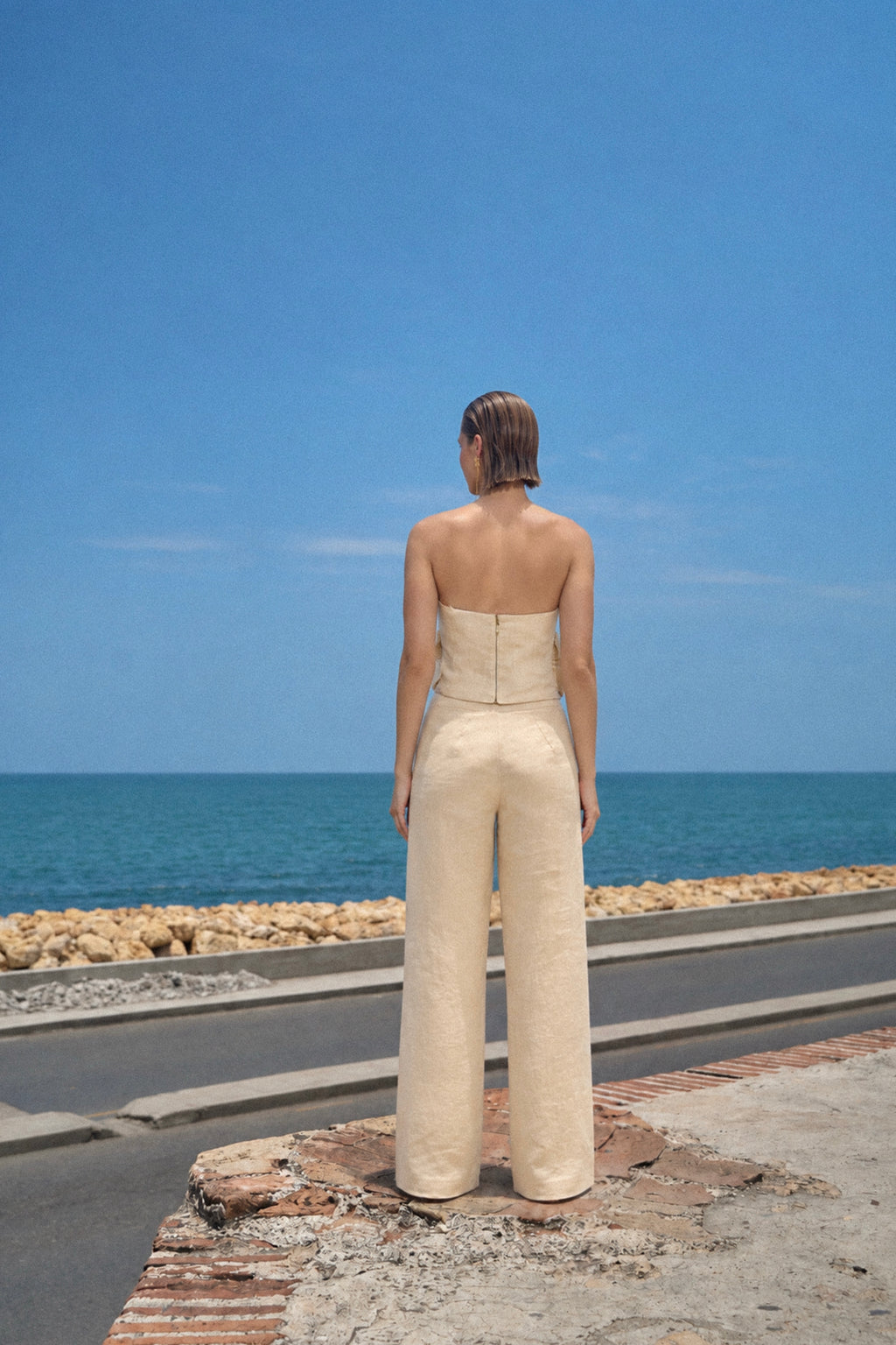 Butter Pants in Off White — Casa Botanica, Tinta Latina