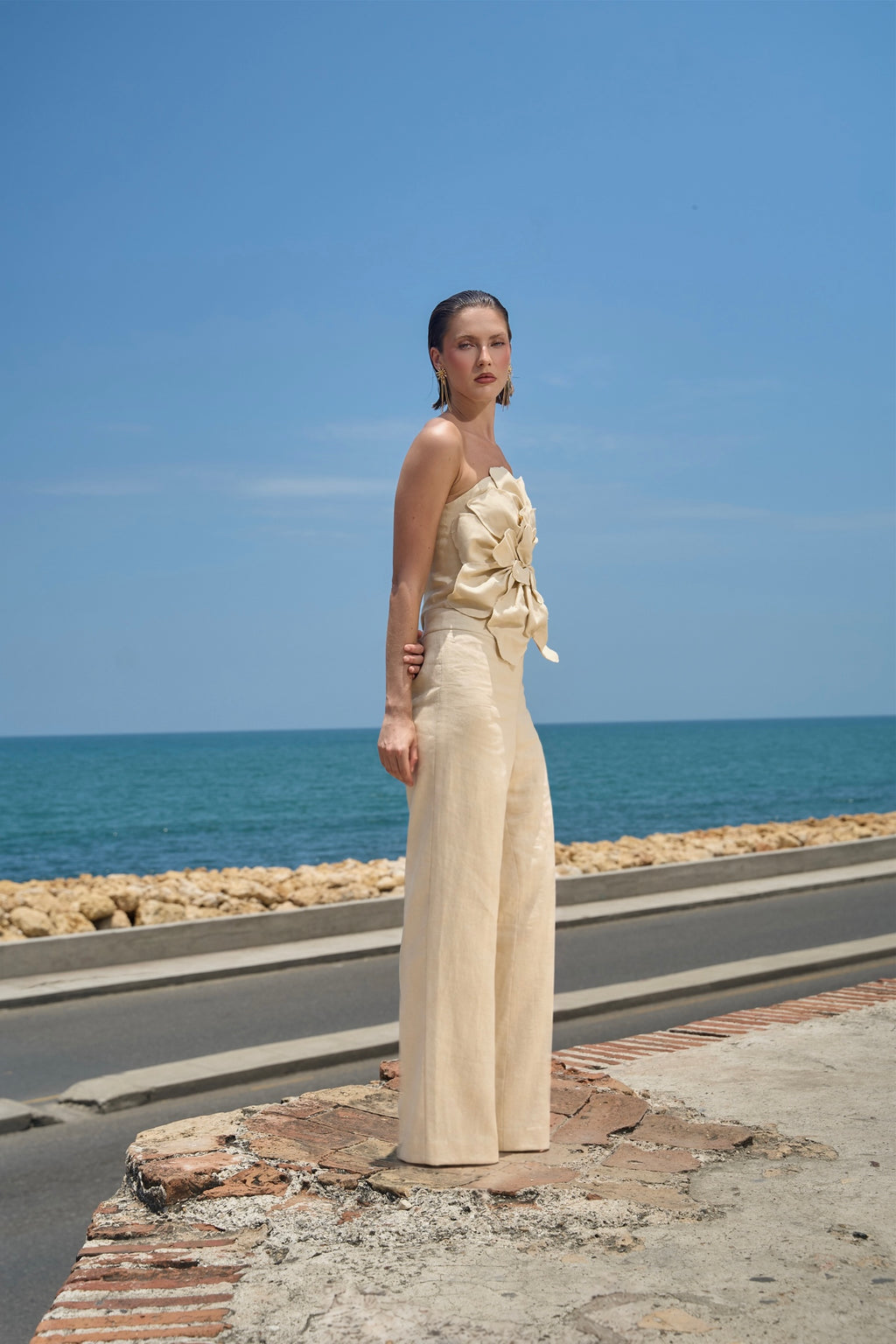 Butter Pants in Off White — Casa Botanica, Tinta Latina