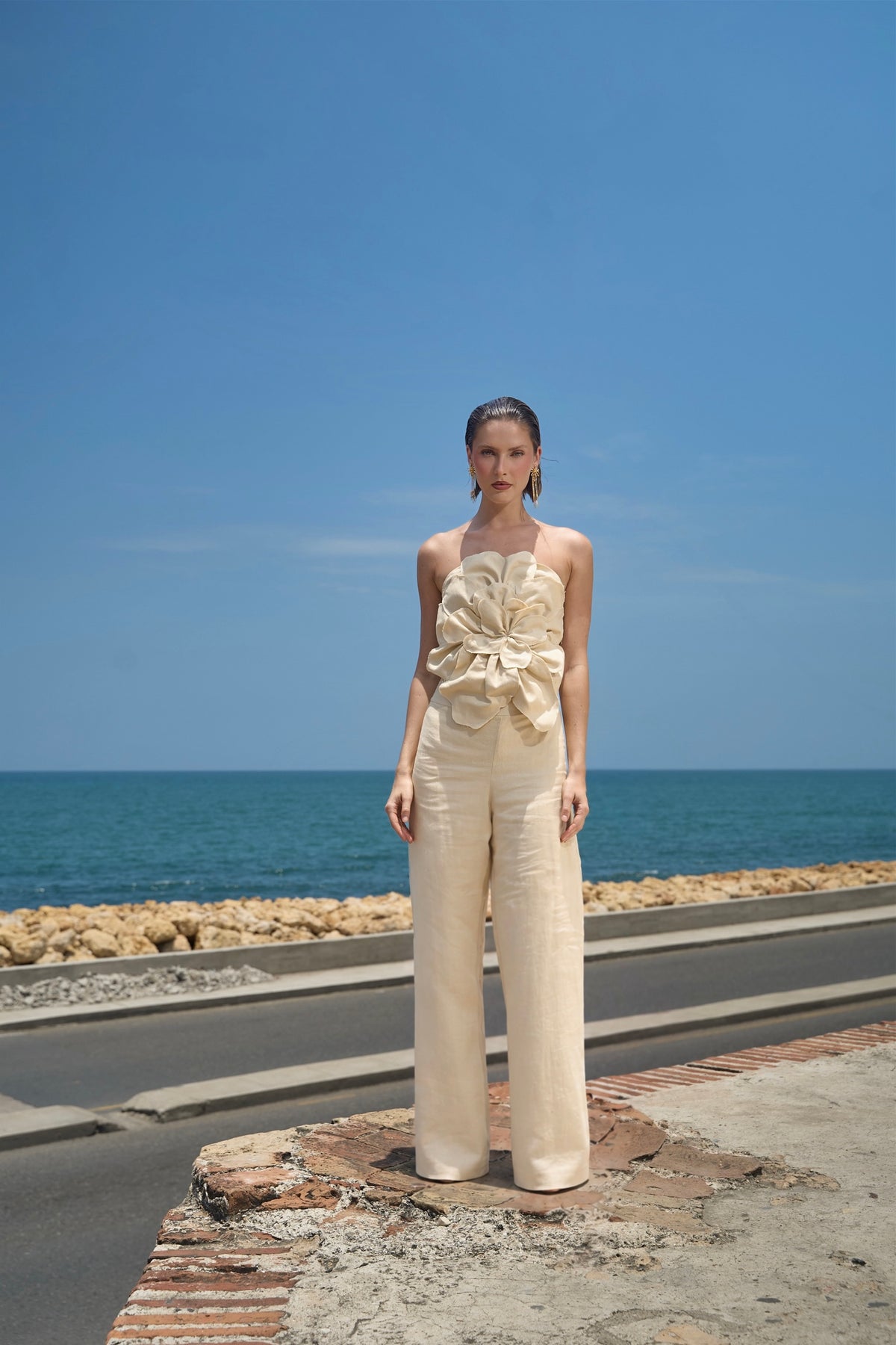 Butter Pants in Off White — Casa Botanica, Tinta Latina