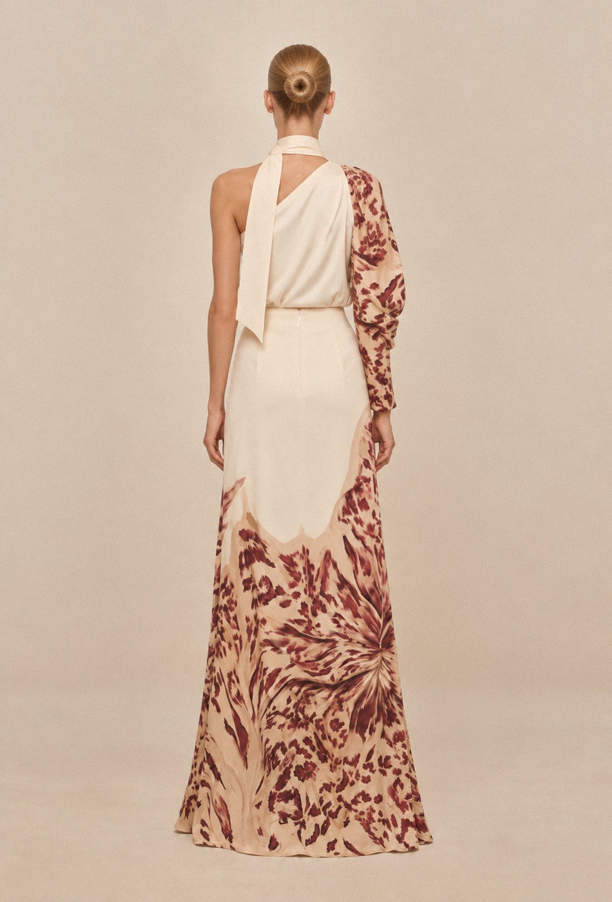 Jasmine Skirt in Ivory Orchid Print — Casa Botanica, Tinta Latina