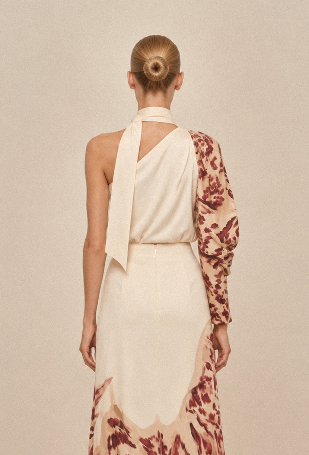 Lima Blouse in Ivory Orchid Print — Casa Botanica, Tinta Latina