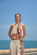 Lychee Blouse in Ivory Orchid Print — Casa Botanica, Tinta Latina
