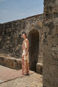 Orchid Pants in Ivory Orchid Print — Casa Botanica, Tinta Latina
