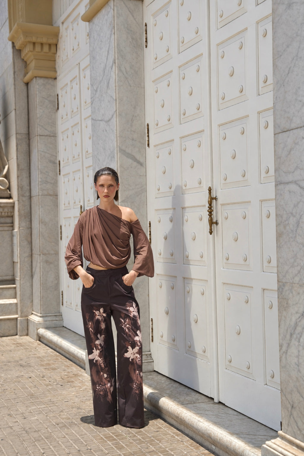 Siena Blouse in Mocha — Casa Botanica, Tinta Latina