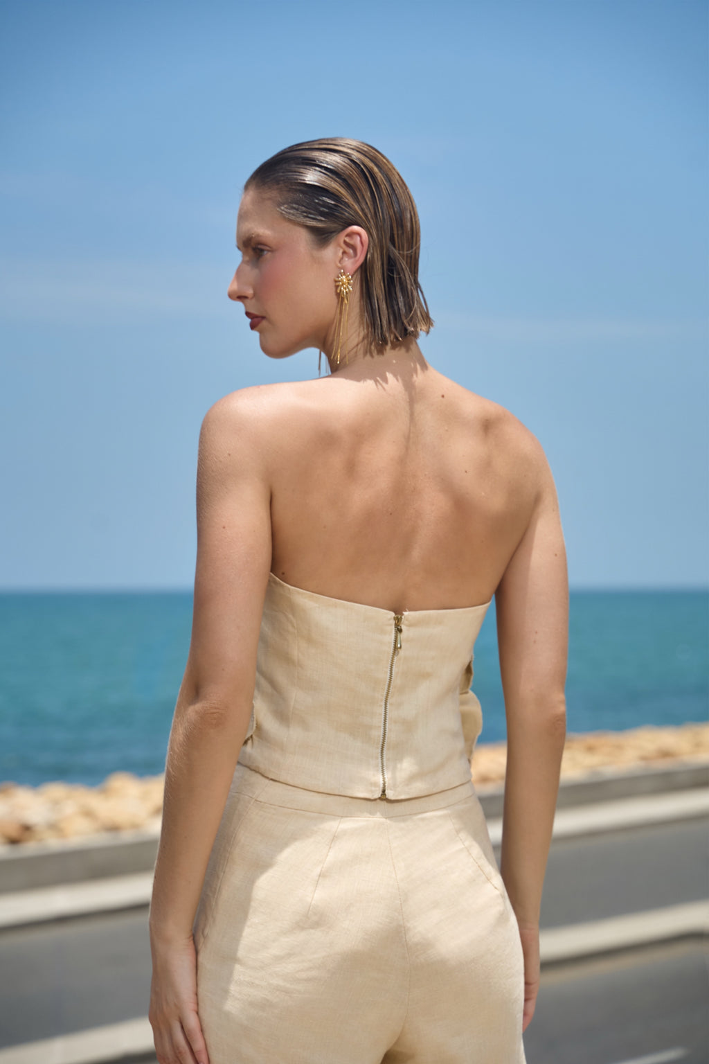 Tulip Top in Off White — Casa Botanica, Tinta Latina