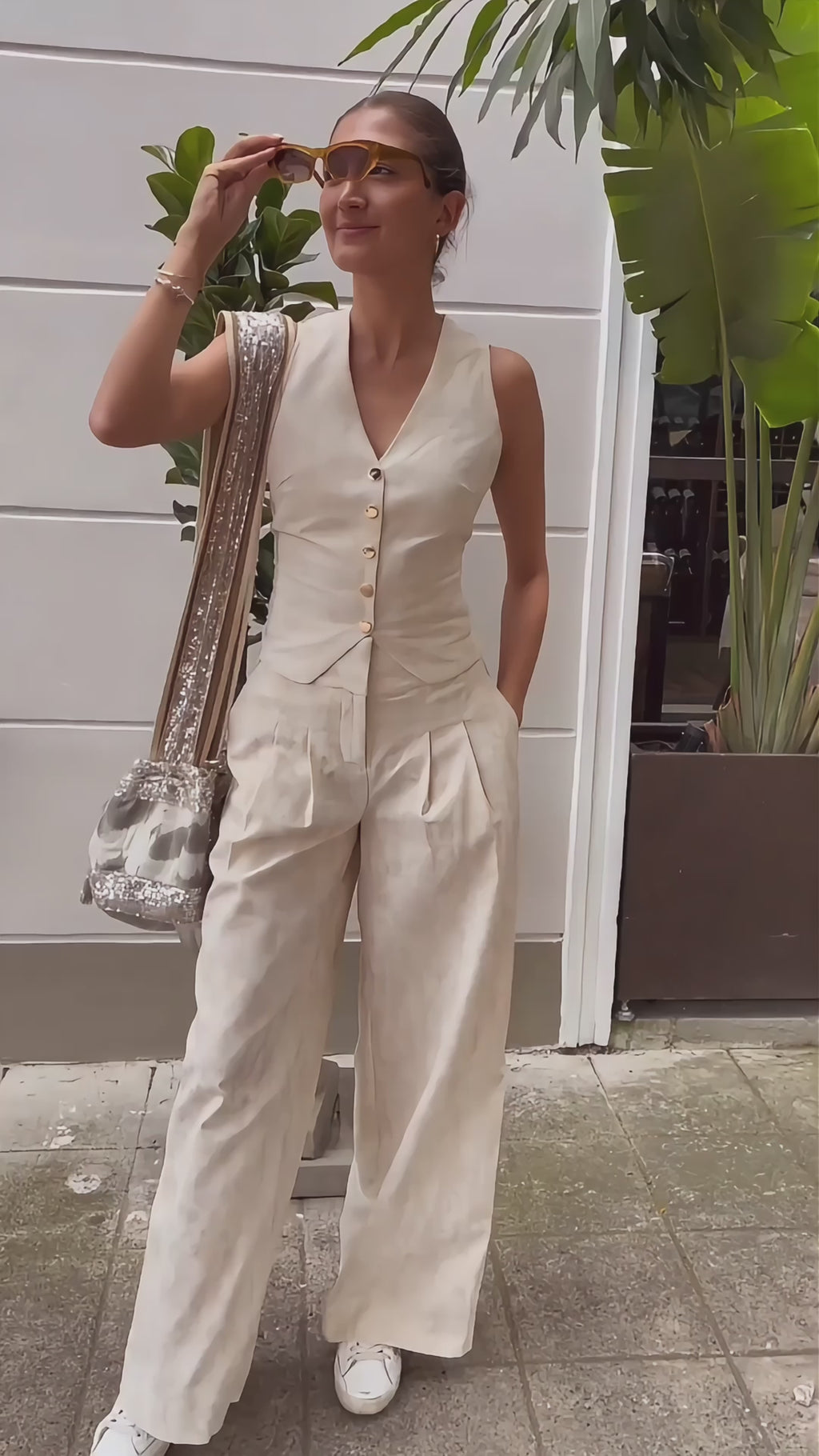 Baru pants (silver/white)